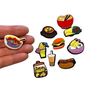 Food variety shoe/croc charm 10 piece bundle NEW